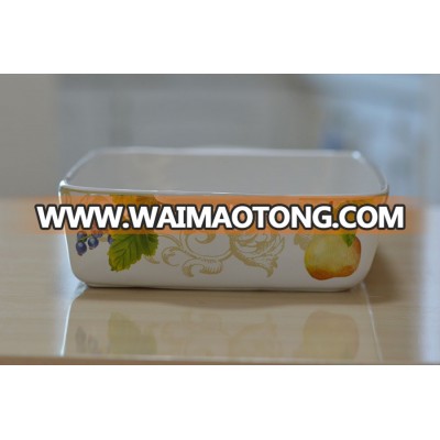 Food Safety Personalized Ceramic Bakeware With Handle